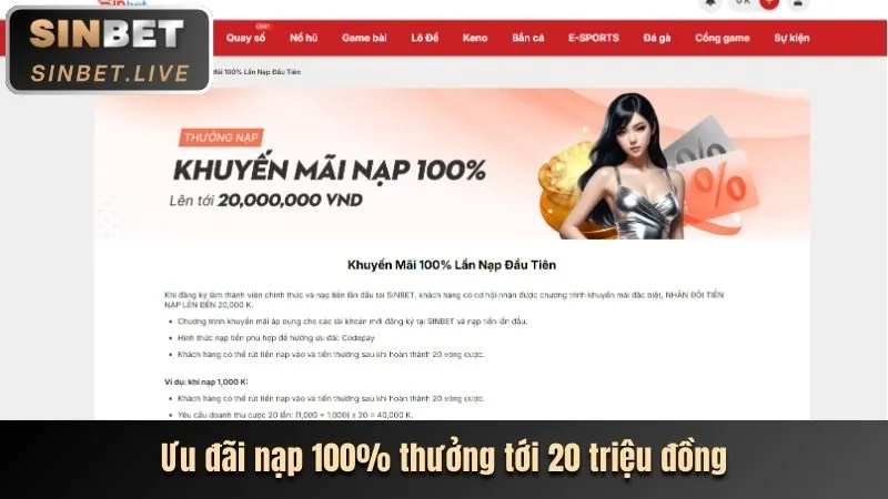Thưởng Chào Mừng Thể Thao Ga Cam67